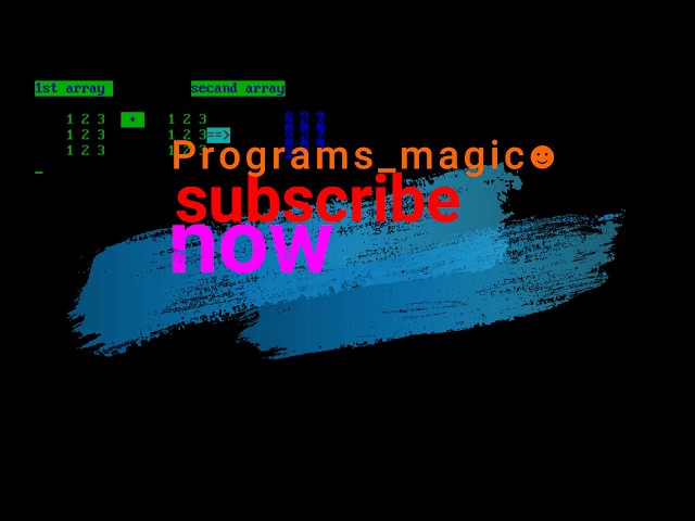 three and Multi Dimensional Array in C/C++ || 0% graphics || 100% easily || by Programs_Magic