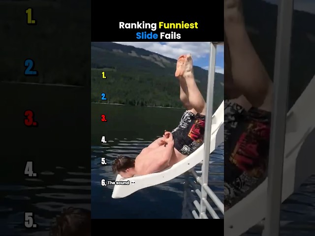 Ranking Funniest Slide Fails 😂