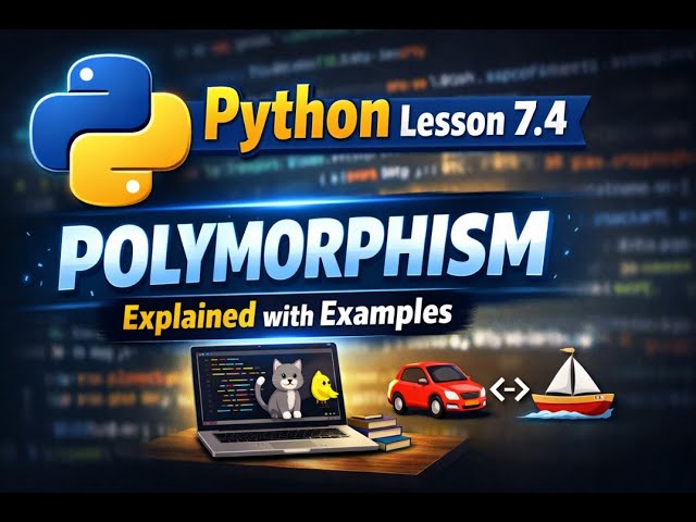 Python Lesson 7.4 | Polymorphism Explained with Examples