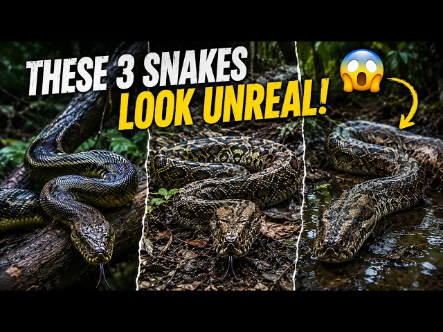 THESE 3 SNAKES LOOK UNREAL! 😱