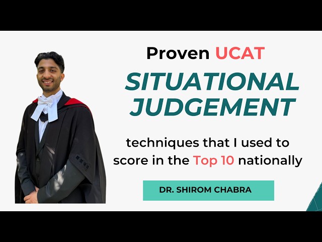 4. UCAT Situational Judgement Masterclass (2026) | Strategy from a Top 10 Scorer
