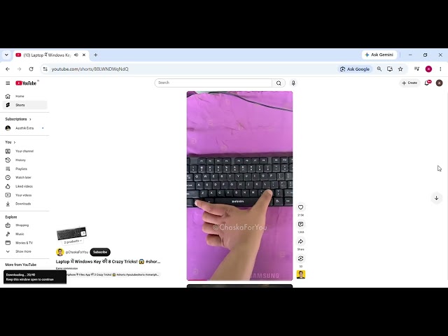 10 Laptop में Windows Key की 8 Crazy Tricks! 😱 #shorts #youtubeshorts #pc #laptop #keyboardtricks