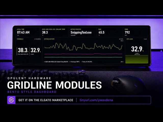 I Built the Ultimate System Dashboard for XENEON EDGE | GRIDLINE Modules