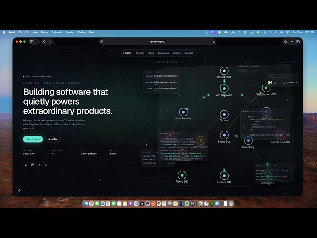 Operating System Design Resume Portfolio (NextJs Tailwind)