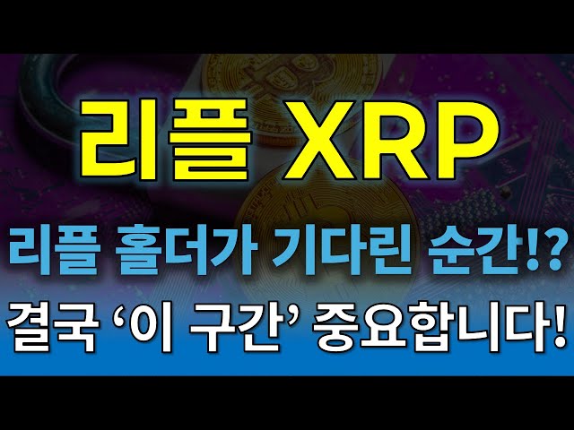 "[리플 전망] 📊 XRP 보유자 급증세! 👉 개인 투자자들이 왜 다시 몰려드는 걸까?" 조중 후 결국 여기까지 올 겁니다!