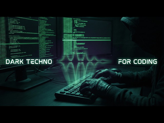 DARK TECHNO for HACKING & CODING 💻 Matrix Code Flow [4 Hours Deep Focus]