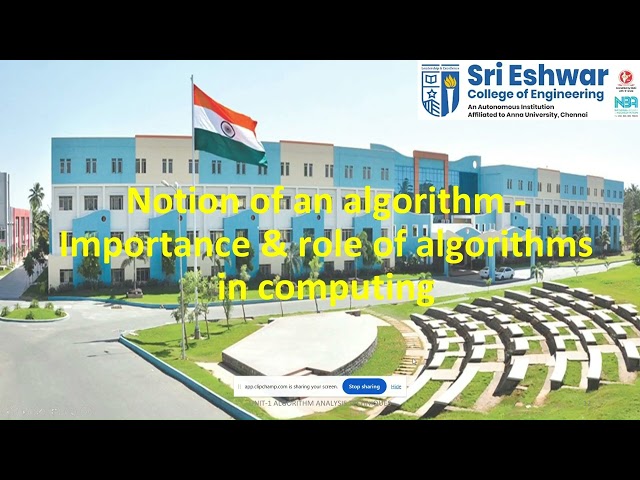 Notion of algorithms