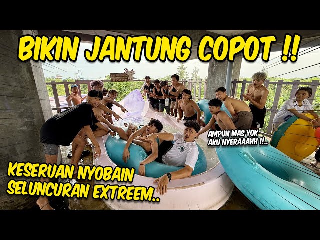 Try all the slides at Waterboom Jogja !! ARE YOU SURE THE GSKY TEAM WILL DARE ??