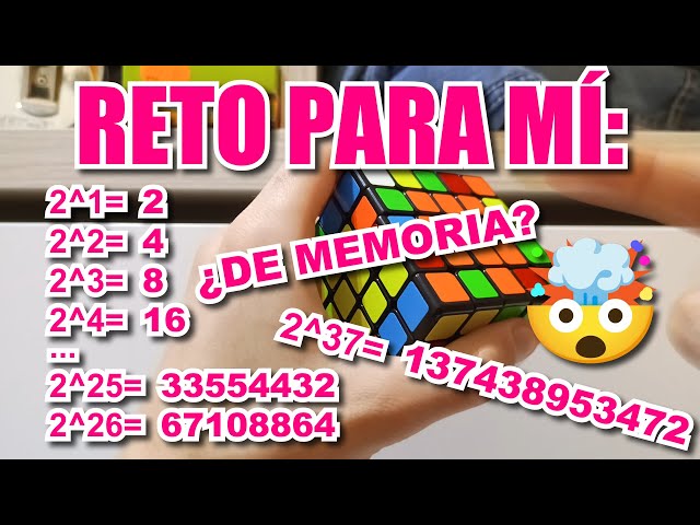 CHALLENGE FOR ME: Say the (2^n) WHILE trying to solve a 5x5x5 cube