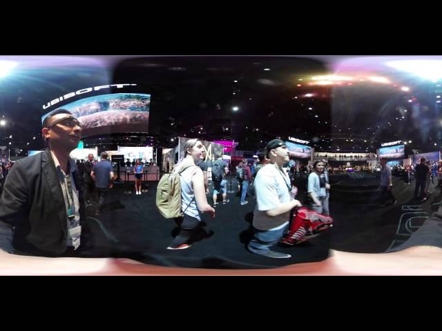 4K VR Blogging E3 2016 : walk round the Ubisoft stage