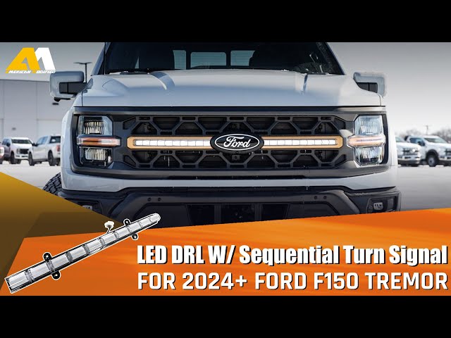 Install American Modified LED DRL w/ Sequential Turn Signal For 24+ Ford F150 Tremor