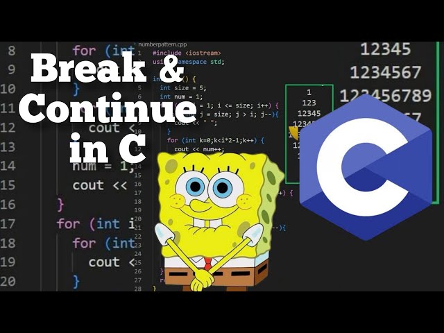 Break and Continue commands in C