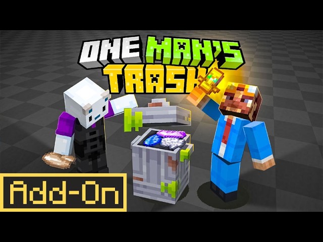 Minecraft’s STRANGEST Trash Can Add-On Is Actually Useful!