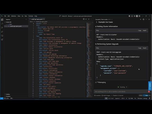 Exploring VxRail API and Accelerating Automation Development with Codeium Windsurf