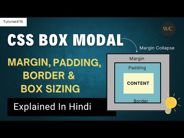 🚀CSS Box Modal - Margin, Padding, Border & Box-Sizing Property | Frontend Dev Course - Tutorial #15