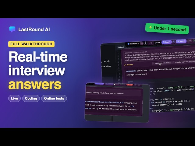 LastRound AI Walkthrough: Live Interview, Coding Round & Online Assessment (Desktop 5.0)