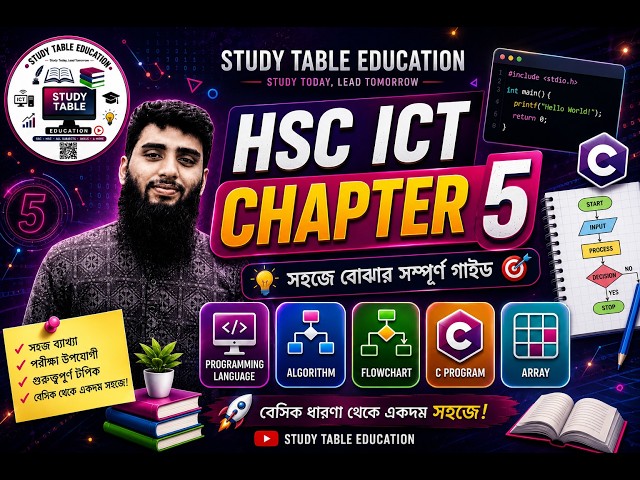 HSC ICT Chapter 5 পরিচিতি | Class: 01 | Programming Language কী? কী কী টপিক পড়বে? কত নম্বর আসবে?