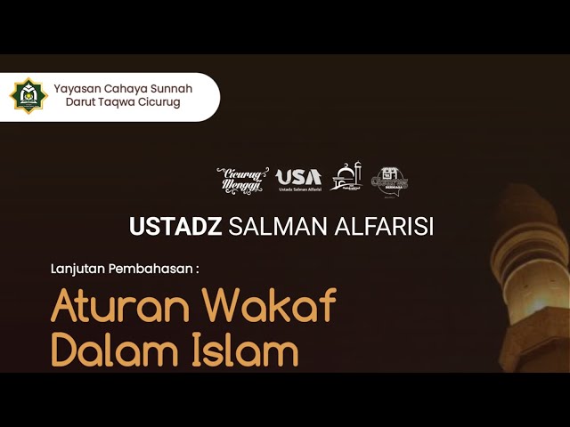 Aturan Wakaf Dalam Islam
