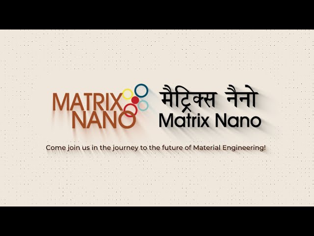 MatrixNano - India’s first ICP-based commercial Nanopowder and Nano Product development startup