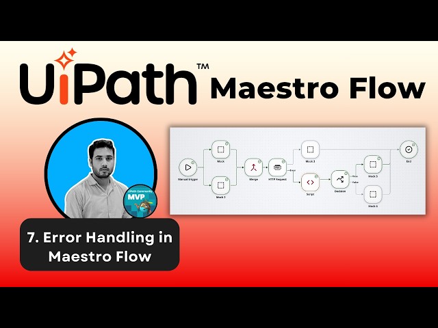 Maestro Flow UiPath | How to do Error Handling in Maestro Flow Step-by-Step