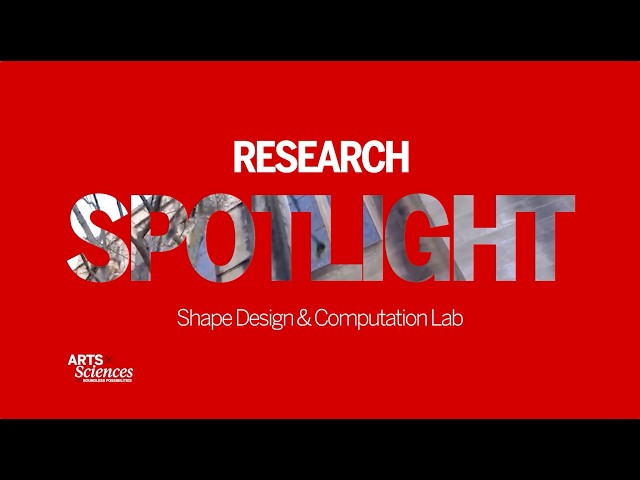 BUCS Research Spotlight: Shape Design & Computation Lab