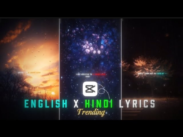 Viral English Hindi Mashup Lyrics Edit Tutorial 🔥 | Easy CapCut Edit