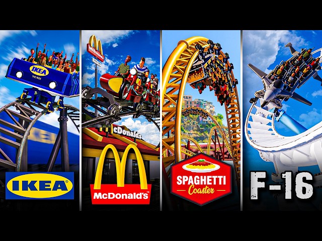 All ONRIDE Experiences in my Wacky Theme Park... (Planet Coaster 2)