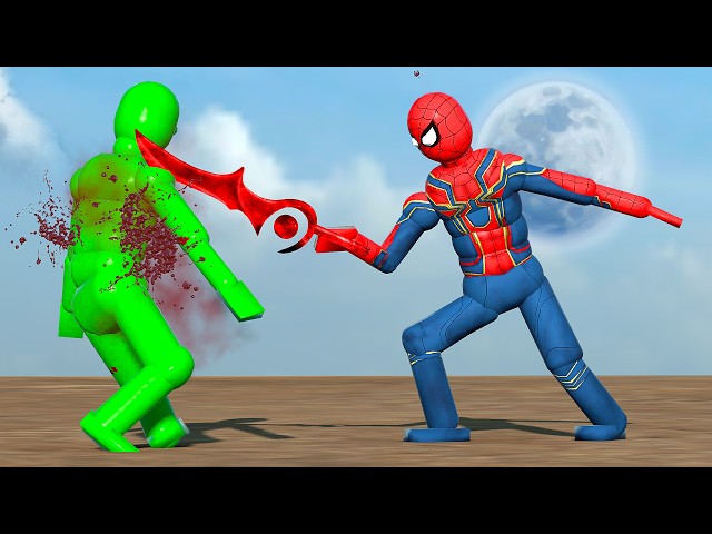 SPIDERMAN NPC GAME INSANE ACTIVE RAGDOLLS PHYSICS 6 | SPIDER-MAN