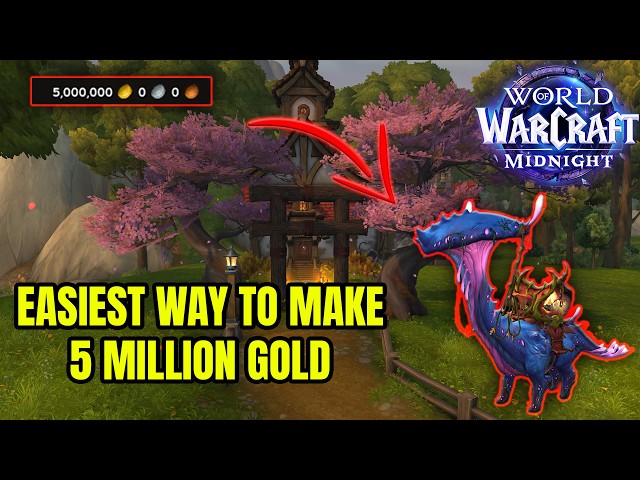 THE EASIEST 5 MILLION GOLD you will ever make! Ultimate Gold Making Hack World of Warcraft: Midnight