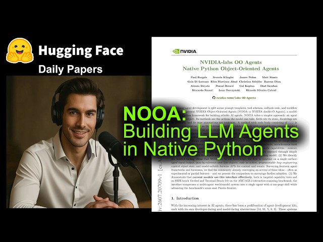 NOOA: Building LLM Agents in Native Python