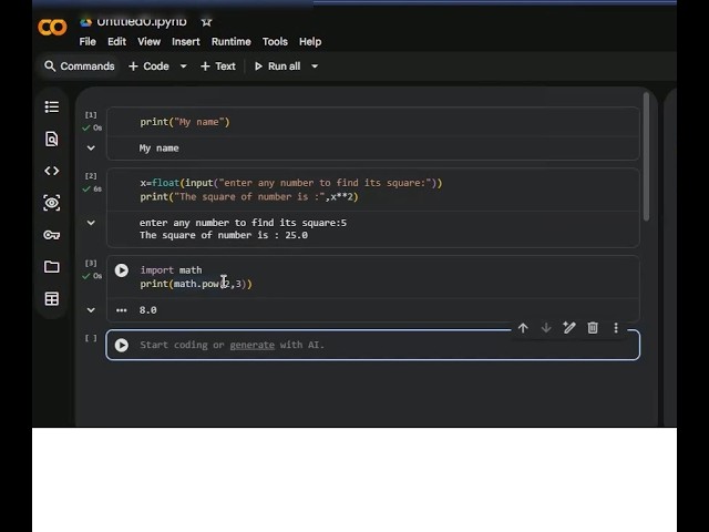 How to Use Google Colab for Python | Run Python Online (Print, Input, Math) | ICS & Engineering