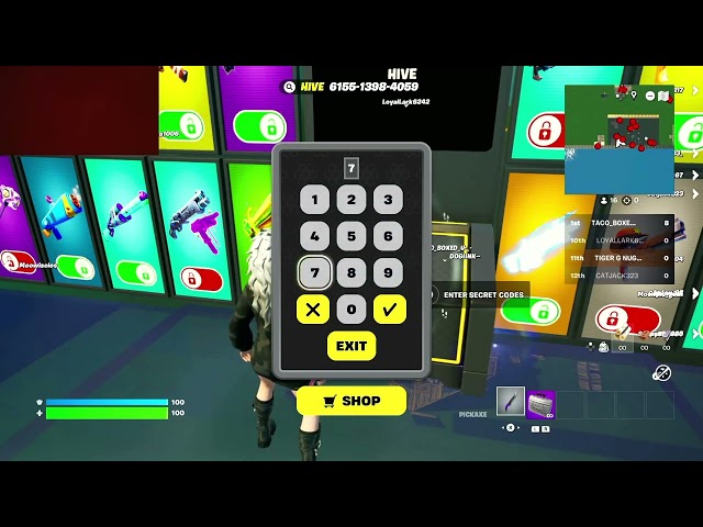 Business Turret - Easy Code Unlock - 1v1 Every Gun #fortnite