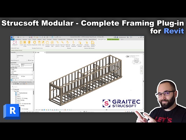 Framing in Revit Tutorial | Strucsoft Plug-in for Revit