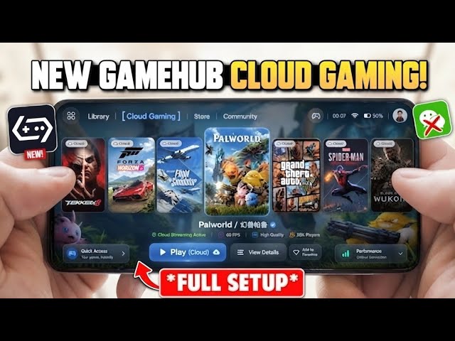 🤯🤯🤯GameHub Cloud Just  Android Gaming Forever! Play AAA PC Games On ANYDevice