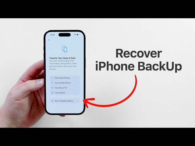 Restore Your iPhone Backup (THE RIGHT WAY)