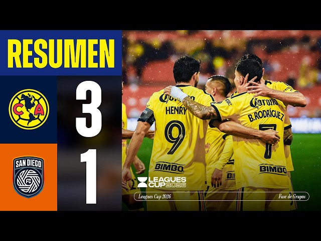 Full Highlights: America 3 vs. 1 San Diego | @LeaguesCup, Matchday 1 | Home-opening win!