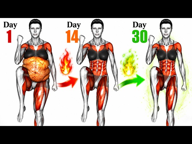 30-Min STANDING Workout ➜ Burn BELLY FAT & Shape a Leaner Waist Without Any Jumping Today