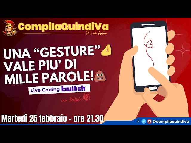 PROGRAMMIAMO ASSIEME! 🧑‍💻💪 Una GESTURE vale più di mille parole! 🤌 [Live Coding]