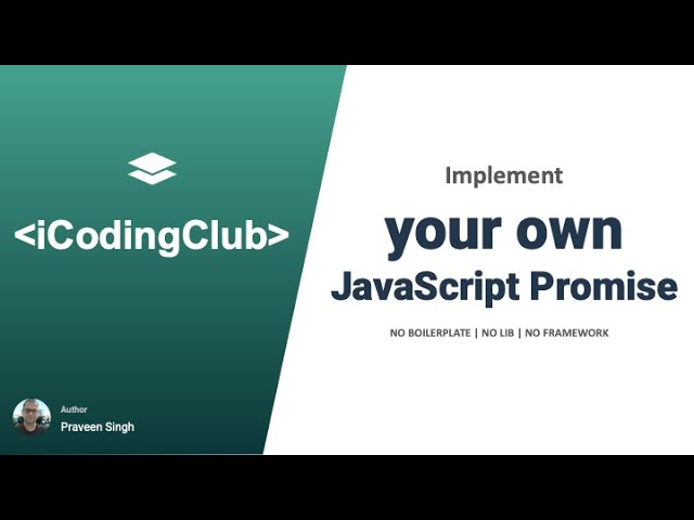 Implement your own JavaScript Promise