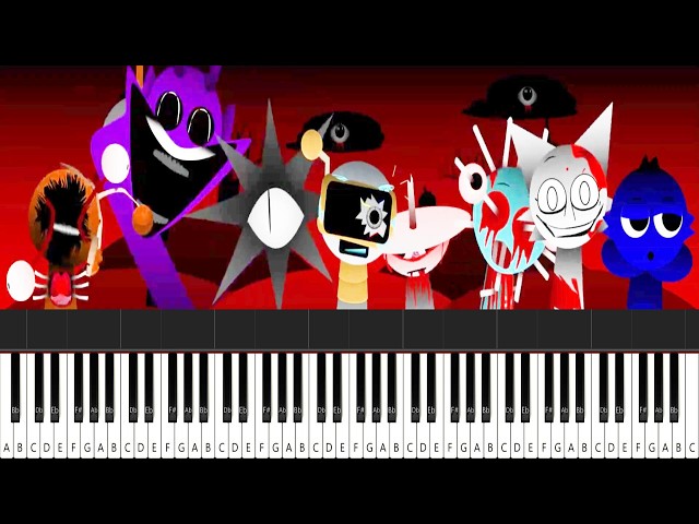 Sprunki Phase 4 Definitive Remastered 🎹 EASY Piano Tutorial | Character Sounds + Piano Notes