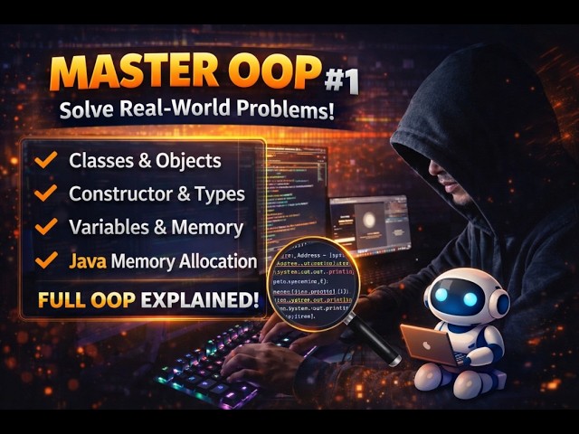 Java OOP Tutorial #1 | Classes, Objects, Constructors, Variables & JVM Memory