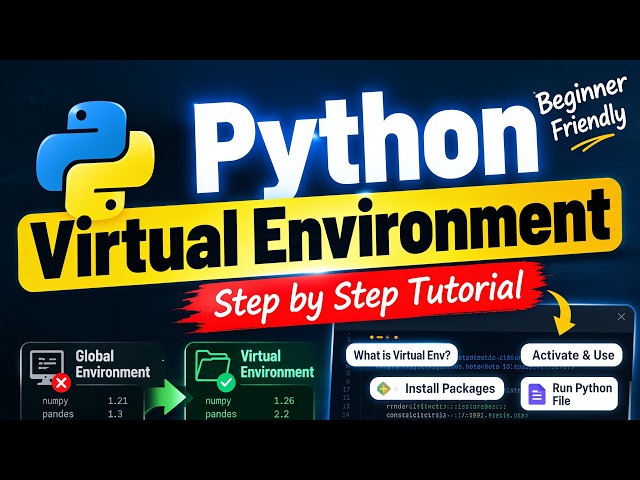 How to Create a Virtual Environment in Python | Python venv Tutorial for Beginners