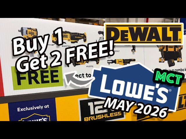 Buy 1, Get 2 Free at Lowe's