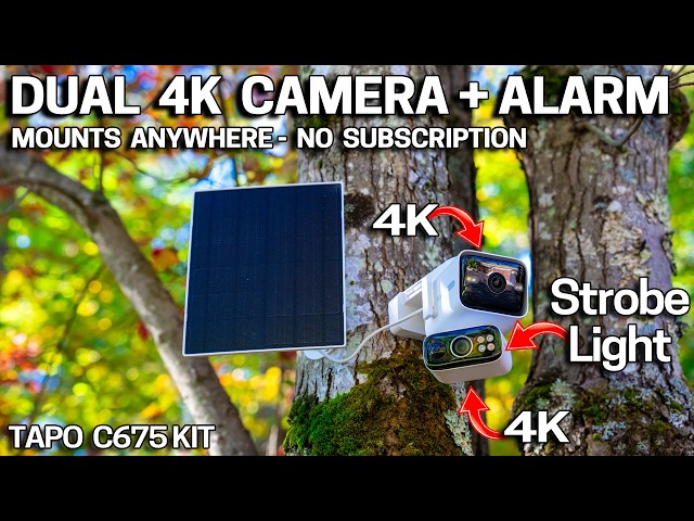 Finally, a Solar Wi-Fi Camera With a Built-In STROBE LIGHT & ALARM! NO MONTHLY FEES