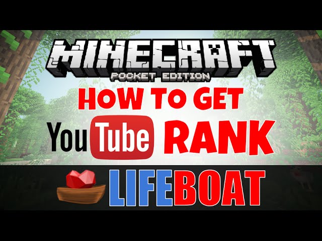 How to get YouTube Rank on LBSG (LifeBoat Survival Games) - Minecraft PE (Pocket Edition)