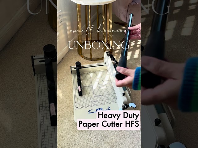😀 Unboxing the HFS Heavy Duty Guillotine Paper Cutter 📦