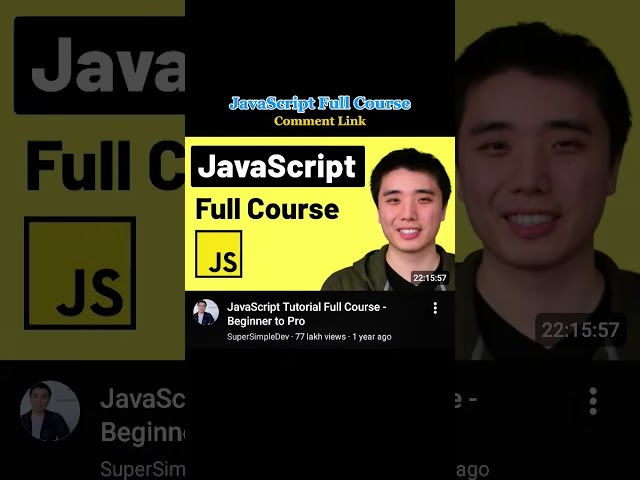 Best JS Tutorial Video #shorts #coding