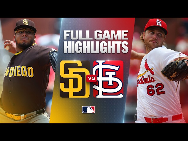 Highlights del juego completo PADRES vs. CARDINALS (17/06/26) | Highlights de la MLB