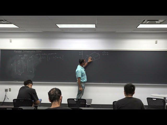 ECE 5500 Lec 13: Manifold suboptimization method, Mirror descent