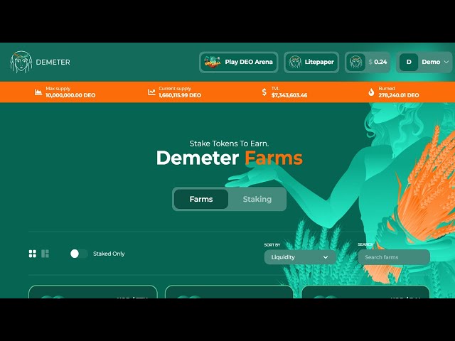 Farming and Staking on the SORA Network with the Demeter Platform